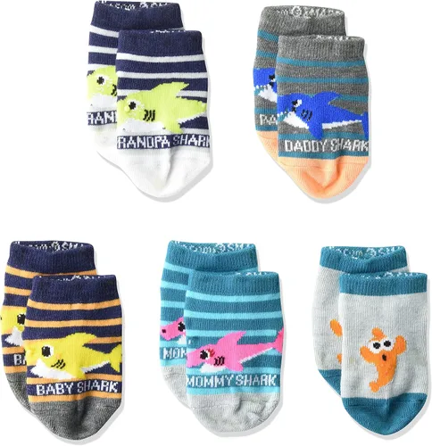 Miniatura 2 de Nickelodeon Paquete de 5 calcetines cortos Baby Shark para niña