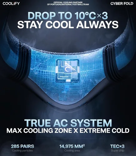 Miniatura 3 de TORRAS COOLiFY 2026 Cyber Fold AI - Aire acondicionado de cuello, zona de enfriamiento máximo, enfriador de cuello y cara con viento fuerte