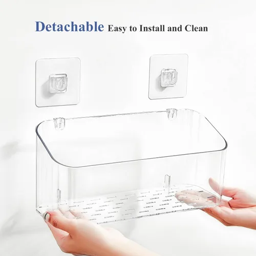 Miniatura 6 de UNIKON Soporte de almacenamiento de juguetes de baño, organizador de juguetes para bañera, organizador de ducha de gran capacidad para baño
