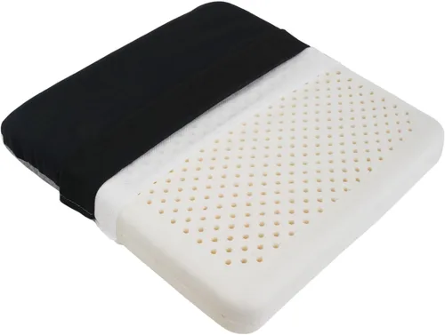 Cojín de asiento de látex para largas horas sentado: oficina, automóvil, silla de ruedas, alivio de presión para mayor comodidad, mantiene la forma,