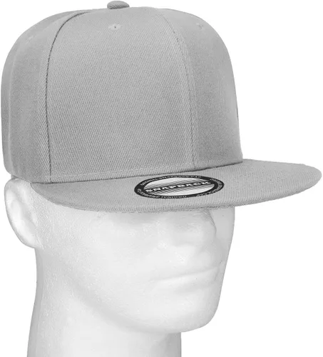 Miniatura 5 de Gorra clásica Snapback estilo Hip Hop plana en blanco, color sólido, tamaño ajustable