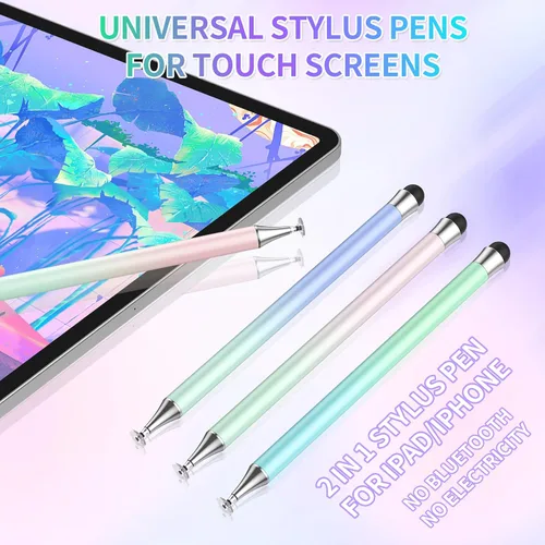 Miniatura 2 de Lápiz óptico para pantallas táctiles, sensibilidad 2 en 1 y lápiz capacitivo de precisión para iPad, lápiz óptico compatible con iPhone, Apple iPad