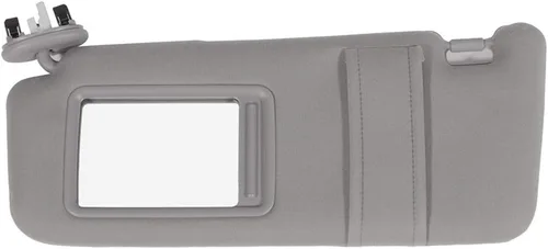 Miniatura 2 de ROADFAR Compatible con Toyota 2006-2011 para Camry Sedán, color gris, visera solar para el lado izquierdo del conductor, espejo parasol