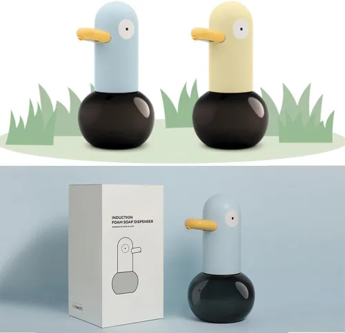 Miniatura 7 de Lindo dispensador de jabón – Dispensador automático de jabón de espuma de paloma para niños, baño, cocina, escuela, dispensadores de detergente