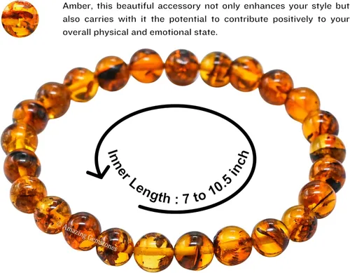 Miniatura 693 de Amazing Gemstone Crystal Bracelet for Women Men's Gifts - Protection Healing Crystal Bracelet - 8mm Gemstone Beaded Stretchable Bracelet Pulseras