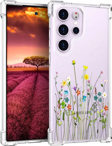 Miniatura 49 de Compatible con Samsung Galaxy S23 - Funda transparente para mujeres y niñas, diseño transparente (formas geométricas de arte abstracto)