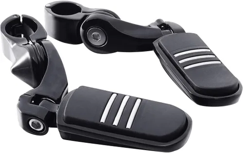 Miniatura 2 de XMT-MOTO Kit de estribo y montaje para pasajeros estilo Streamliner con estriberas ajustables en ángulo corto para Harley Davidson Touring modelos