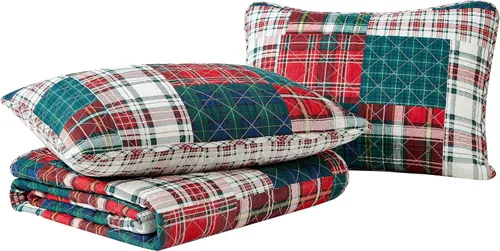 Miniatura 5 de Nautica - Juego de edredón individual, ropa de cama reversible de algodón con fundas a juego, juego de ropa de cama casual para todas las estaciones