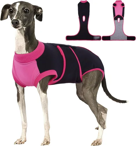 Miniatura 35 de Kuoser Traje de recuperación para perros, traje suave de esterilización para perros para recuperación de cirugía femenina, traje de recuperación