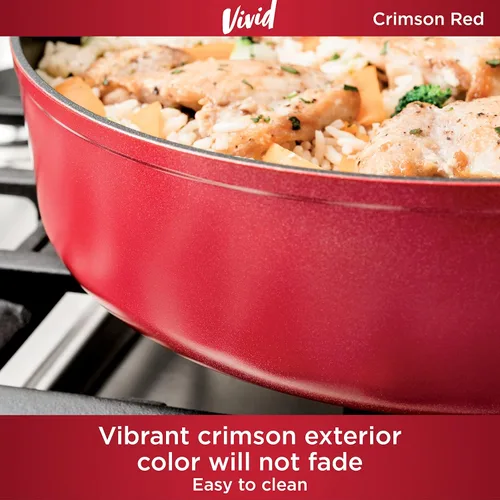 Miniatura 6 de Ninja C29500 Foodi NeverStick Vivid - Juego de utensilios de cocina de 10 piezas con tapas, antiadherentes, duraderos y aptos para horno hasta 400