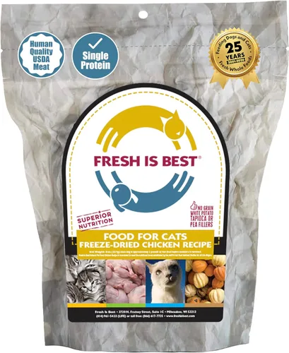 Miniatura 11 de Fresh Is Best Duck Alimento liofilizado para gatos – Alimento crudo para gatos para gatitos y felinos adultos – Pato liofilizado con alto contenido