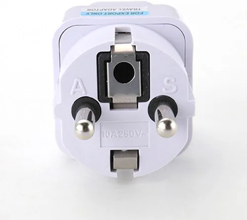 Miniatura 5 de ANRANK UE3360AK 2 Paquetes Universal AU US UK UK a UE Europa Plug AC 250V Power Travel Adapter Blanco
