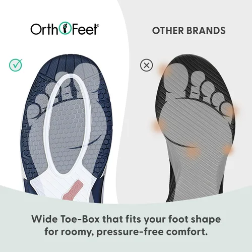 Miniatura 6 de Orthofeet Zapatillas ortopédicas de punto Francis sin ataduras para mujer