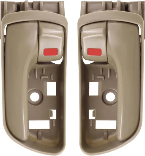 Un juego de manijas interiores para puertas interiores compatibles con Sienna 2004-2010 que sustituye a 69206-AE010 FL, 69205-AE010 FR (beige)