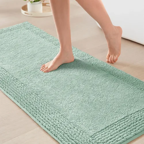 Miniatura 37 de Madison Park Splendor - Alfombra de baño reversible 100% algodón con mechones, 3000 GSM, calidad hotelera, lujosa, felpa, pelo medio, tapete de baño