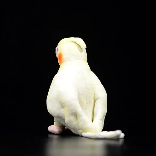 Miniatura 7 de lilizzhoumax Cockatiel - Juguete de peluche de loro de imitación, juguete de peluche de pájaro de simulación, regalos suaves Kawaii para niños, Gris