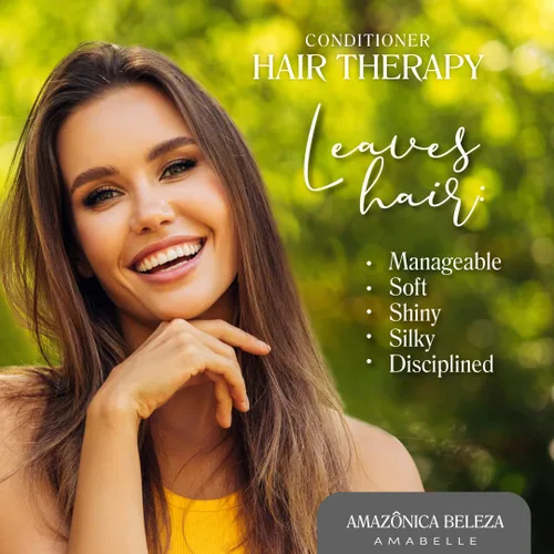 Miniatura 4 de AMAZONICA BELEZA - Acondicionador de terapia capilar, elimina la pérdida de cabello graso y promueve el crecimiento, acondicionador profesional