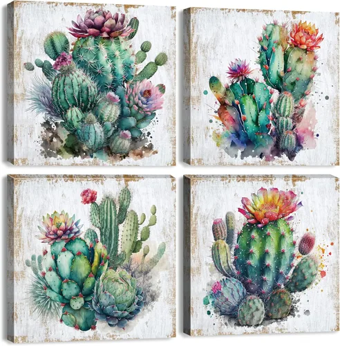 Miniatura 14 de Arte de pared rústico de granja, pintura de paisaje rural, molino de viento de granero, camión, impresiones en lienzo de animales de granja, vaca
