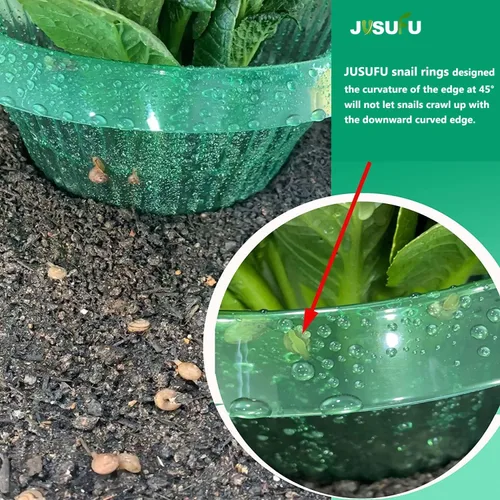 Miniatura 6 de Collares de babosas para plantas, collar de babosa para proteger las plantas de caracoles, babosas, collares de babosas protegen las plantas para 6