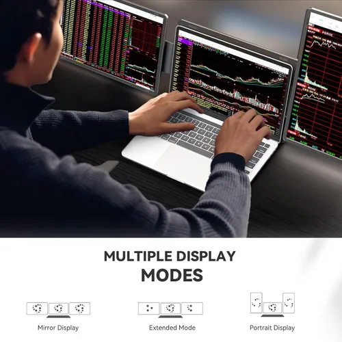 Miniatura 8 de Extensor de pantalla para laptop de 15.6 pulgadas, extensor de pantalla IPS FHD 1080P IPS, monitor portátil para portátiles de 13.6 a 17.3 pulgadas