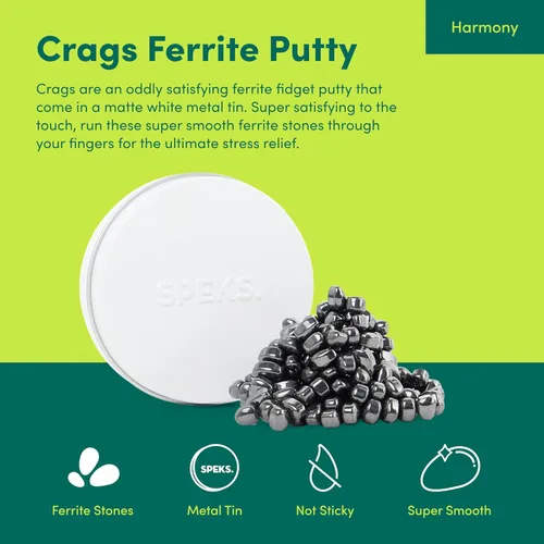 Miniatura 2 de Speks Original Crags - Masilla de ferrita Más de 150 piedras de ferrita en una lata, juguete antiestrés para aliviar el estrés, juguete sensorial