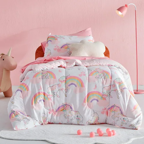 Miniatura 15 de SLEEP ZONE Juego de edredón de 2 piezas para niños y niñas, resistente a la decoloración, lavable a máquina, cohete espacial