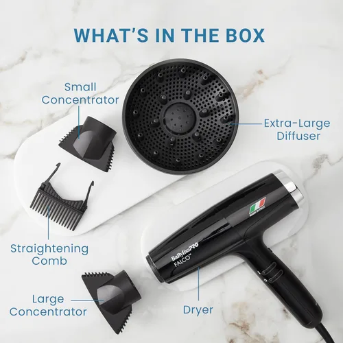 Miniatura 6 de BaBylissPRO® Nano Titanium™ Professional Italian High-Speed Falco Hair Dryer - 2000 watts and Ionic