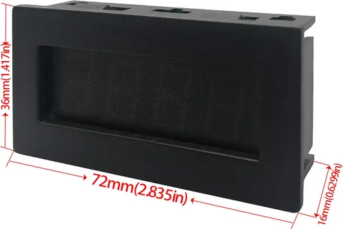 Miniatura 2 de DIGITEN 4 tacómetro digital led RPM, con velocímetro y sensor apagador de proximidad NPN, color verde