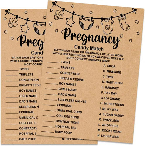 Miniatura 15 de Baby ABC Juego de Baby Shower, 30 unidades, kraft, juego de mesa, todas las edades, inglés, cartulina, manual, unisex, baby shower y alfabeto