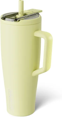 Miniatura 39 de BrüMate Era Flip - Vaso de 30 onzas con tapa con pajilla cubierta 100 % a prueba de fugas, popote higiénico cubierto, botella de agua de acero