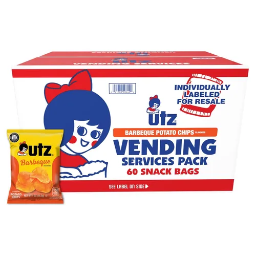 Miniatura 10 de Utz Paquete variado de 60 bocadillos individuales de papas fritas, rizos de queso, palomitas de maíz y pretzel para llevar