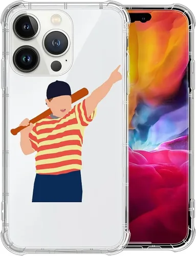 Miniatura 66 de CARLOCA Compatible con funda para iPhone SE 2020, funda para iPhone 8 para niñas, diseño transparente con patrón de lucha de béisbol de niños