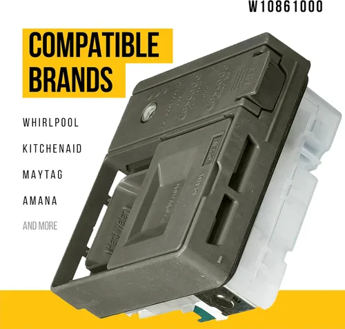 Miniatura 2 de PartsBroz W10861000 - Dispensador de detergente compatible con lavavajillas Whirlpool KitchenAid Maytag Amana – Reemplaza AP5999391 PS11731570