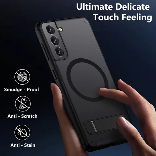 Miniatura 6 de TIANNIUKE Funda magnética para Samsung Galaxy Note 10, Compatible con MagSafe, Soporte ajustable, Translúcido mate antihuellas, Funda protectora a