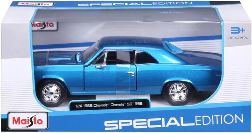 Miniatura 7 de Maisto 1:24 1966 Chevy Chevelle SS 396 Modelo de coche, multicolor
