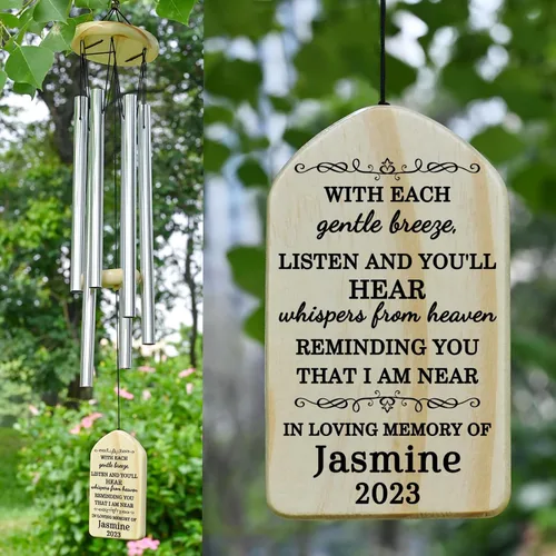 Miniatura 43 de Campanillas de viento conmemorativas para la pérdida de la madre, regalo de condolencias en memoria de mamá