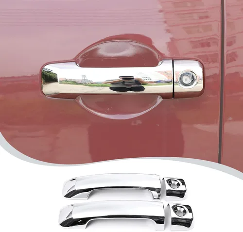 ABS coche exterior manija cubierta decorativa ajuste para Toyota FJ Cruiser manija accesorios 4 unids/set (brillante)