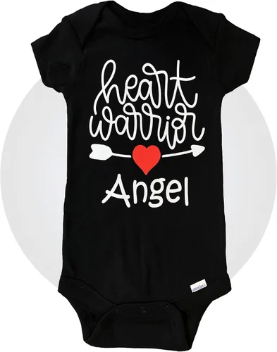 Miniatura 12 de Regalos de guerrero del corazón - Body personalizado 100% algodón - Talla unisex - Negro o blanco disponible - Ropa de bebé CHD