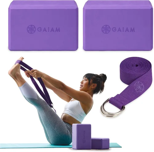 Miniatura 24 de Gaiam Yoga Block - Supportive Latex-Free Eva Foam - Soft Non-Slip Surface with Beveled Edges for Yoga, Pilates, Meditation Menta cool