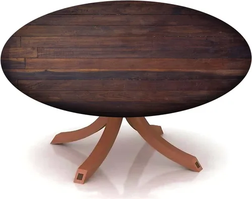 Miniatura 8 de Mantel redondo ajustable con patrón marítimo, borde elástico, adecuado para catering y cocina, se puede limpiar con el mantel de mesa redonda