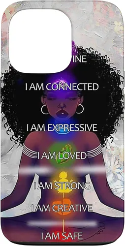 Miniatura 10 de Black Women Chakra Connected Expressive Strong Curly Hair Case for iPhone 17