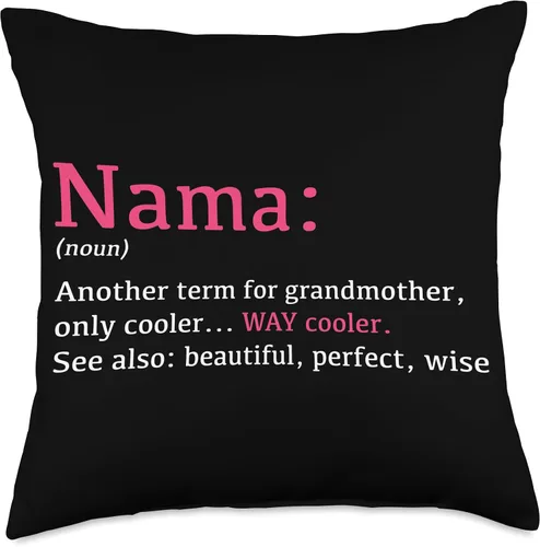 Miniatura 5 de Gifts For Nama Nama: Funny Definition Noun-Another Term Pillow, 16 x 16 pulgadas, multicolor