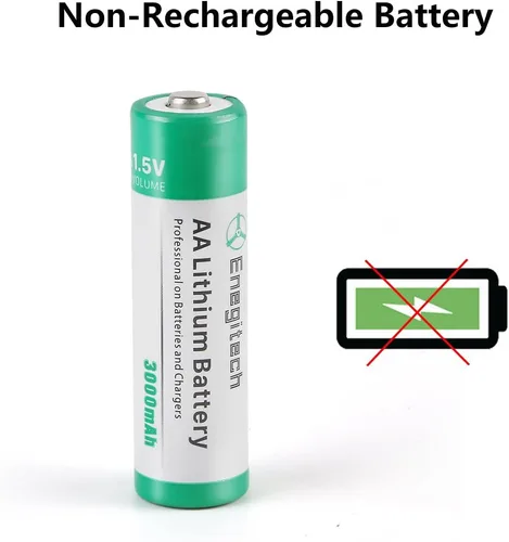 Miniatura 2 de Enegitech Batería de litio AA, batería de litio doble A de 1.5 V para cámara Blink al aire libre, bloqueo inteligente, cámara de sendero, linterna