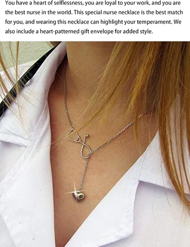 Miniatura 4 de Dcfywl731 Collar de regalo de la semana de enfermeras para mujeres, regalo de agradecimiento de enfermería, regalos de graduación para ella, regalo