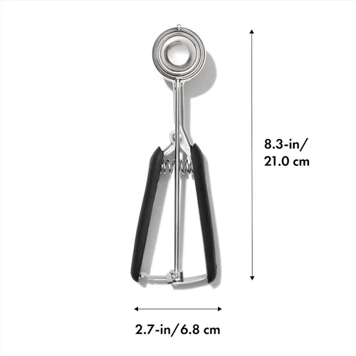 Miniatura 6 de OXO Good Grips Melon Baller Silver & Good Grips - Cuchara mediana para galletas