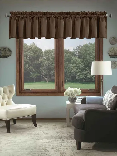 Miniatura 46 de Cortinas de cocina negras Ladity - 2 paneles de cortinas cortas opacas, 36 pulgadas, privacidad, niveles de café, cortinas de granja para ventana