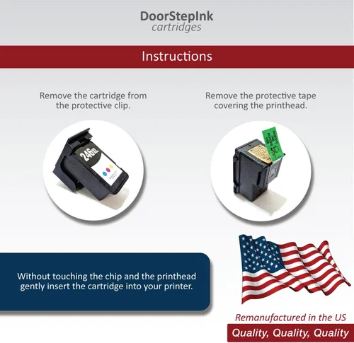 Miniatura 5 de DoorStepInk Recambios de cartucho de tinta remanufacturados en los Estados Unidos para impresora Canon PG-245XL 243XL CL-246XL 246 XL 244XL 244 XL