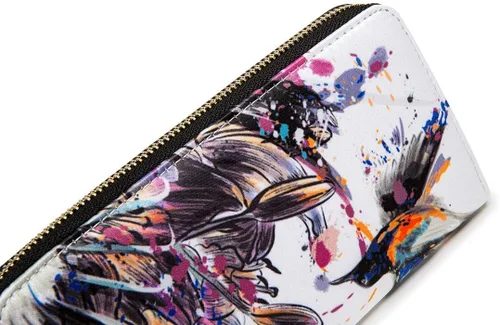 Miniatura 217 de Cartera de mano para mujer, estilo bohemio, con RFID, elegante, espaciosa con correa para viajes, capacidad para tarjetas, teléfono, dinero