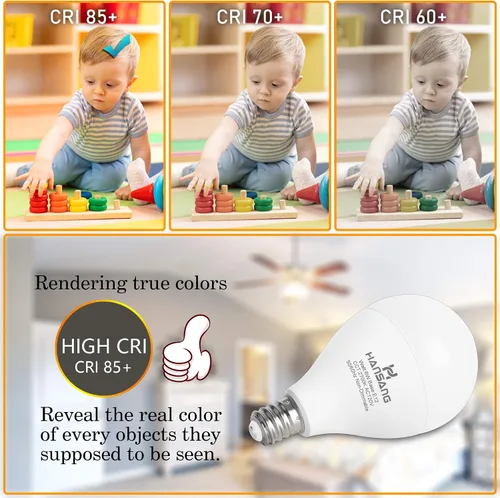Miniatura 5 de Focos LED E12 para ventilador de techo, 60 W equivalentes, focos LED de base de candelabro E12, luz blanca cálida 2700K, focos LED de base pequeña