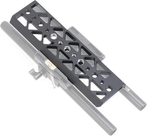 Miniatura 10 de Fotga Placa de cola de milano estándar de 5 pulgadas y 5 pulgadas con orificios de tornillo de 1/4 "-20 3/8"-16 para soporte de luz de trípode